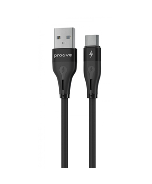Кабель Proove Soft Silicone USB to Type-C 2.4A (1m) Black