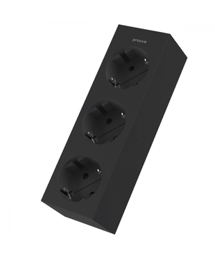 Мережевий фільтр Proove Magnet Strip (3xAC) 1.6m Black