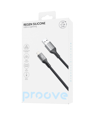 Кабель Proove ReGen Silicone USB to Lightning 2.4A (1m) White