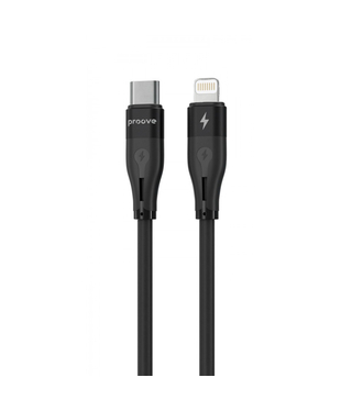 Кабель Proove Soft Silicone Type-C to Lightning 27W (1m) Black