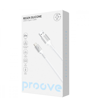 Кабель Proove ReGen Silicone USB to Type-C 3A (1m) Black