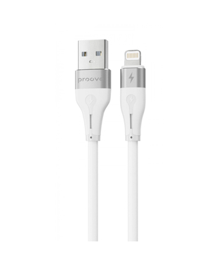 Кабель Proove Soft Silicone USB to Lightning 2.4A (1m) White