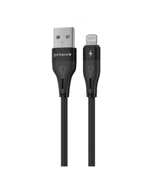 Кабель Proove Soft Silicone USB to Lightning 2.4A (1m) Black