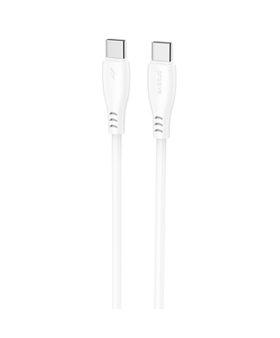 Кабель Proove Simple Silicone Type-C to Type-C 60W (1m) White