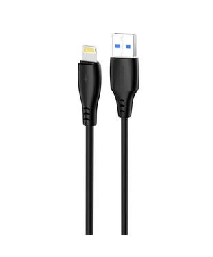 Кабель Proove Simple Silicone USB to Lightning 2.4A (1m) Black