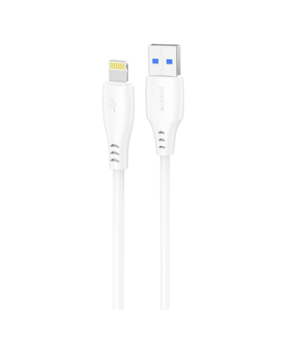 Кабель Proove Simple Silicone USB to Lightning 2.4A (1m) White