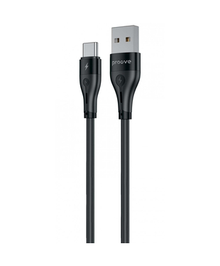 Кабель Proove Soft Silicone USB to Type-C 3A (2m) Black
