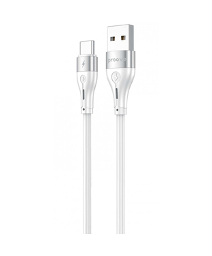Кабель Proove Soft Silicone USB to Type-C 3A (2m) White