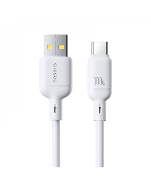 Кабель Baseus Silky Series Fast Charging Type-C 100W (1m) White