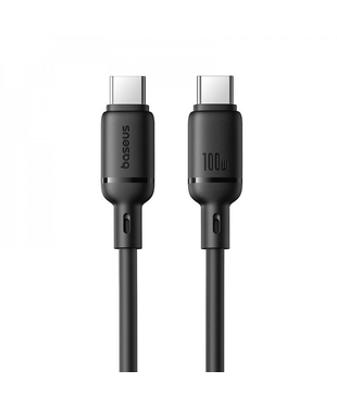 Кабель Baseus Silky Series Fast Charging Type-C to Type-C 100W (2m) Black
