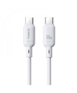 Кабель Baseus Silky Series Fast Charging Type-C to Type-C 100W (2m) White
