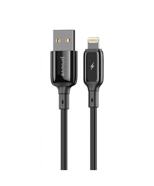 Кабель Proove Flex Metal USB to Lightning 2.4A (1m) Black
