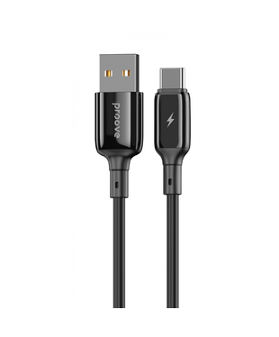 Кабель Proove Flex Metal USB to Type-C 2.4A (1m) Black