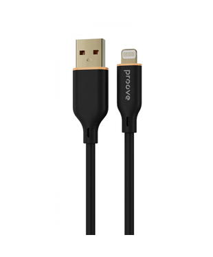 Кабель Proove Jelly Silicone USB to Lightning 2.4A (1m) Black