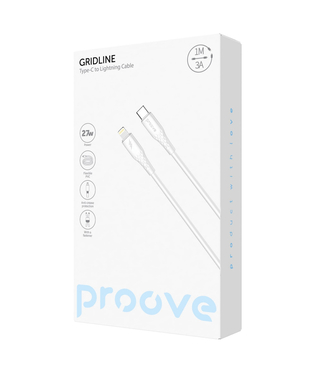 Кабель Proove GridLine Type-C to Lightning 27W (1m) Black