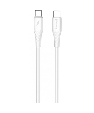 Кабель Proove GridLine Type-C to Type-C 60W (1m) White