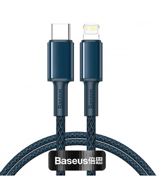 Кабель Baseus High Density Braided Type-C to Lightning PD 20W (1m) Blue