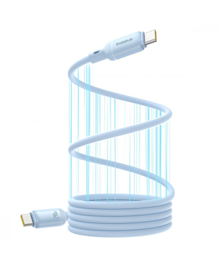 Кабель Baseus PicoGo Magnetic Liquid Silicone Type-C to Type-C 240W (1m) Blue