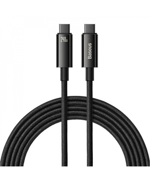 Кабель Baseus Tungsten Gold Fast Charging Type-C to Type-C 240W (3m) Black