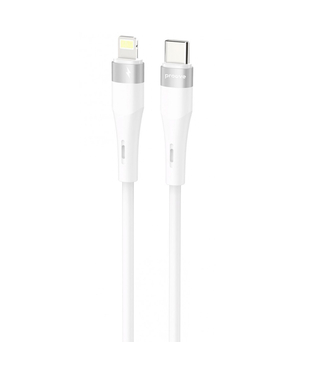 Кабель Proove Light Silicone Plus Type-C to Lightning 27W (1m) White