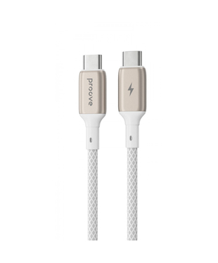Кабель Proove Dense Metal Type-C to Type-C 60W (1m) White