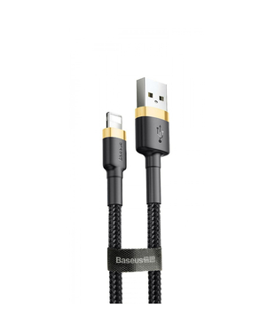 Кабель Baseus Cafule Lightning Cable 2A (3m) Gold/black
