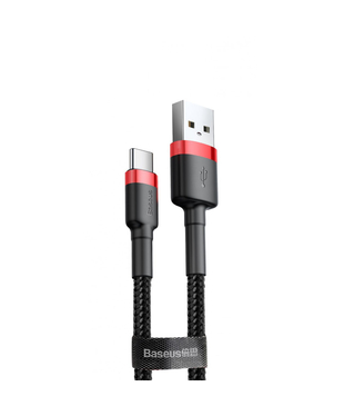 Кабель Baseus Cafule Type-C 3A (1m) Red/black