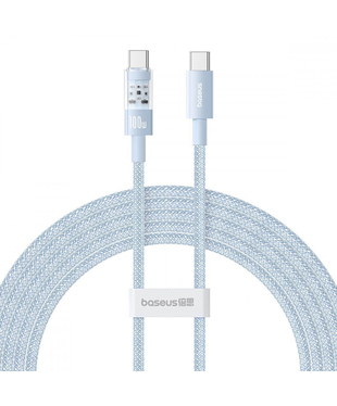 Кабель Baseus Gem Fast-Charging Data Cable Type-C to Type-C 100W 1m Blue