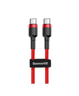 Кабель Baseus Cafule Type-C to Type-C PD 2.0 60W (2m) Red