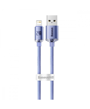 Кабель Baseus Crystal Shine Series Fast Charging Lightning 2.4A (1.2m) Purple