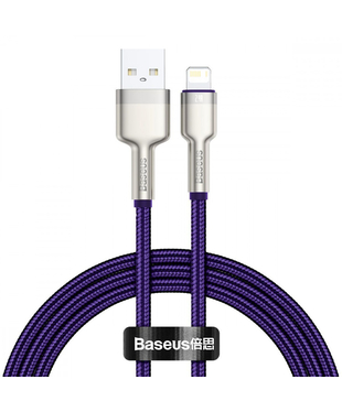 Кабель Baseus Cafule Metal Lightning 2.4A (2m) Purple