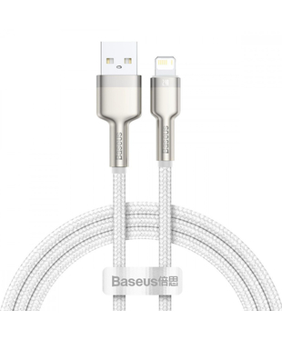 Кабель Baseus Cafule Metal Lightning 2.4A (2m) White