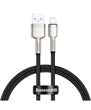 Кабель Baseus Cafule Metal Lightning 2.4A (2m) Black