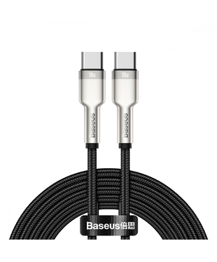 Кабель Baseus Cafule Metal Type-C to Type-C 100W (2m) Black