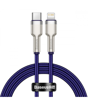 Кабель Baseus Cafule Metal Type-C to Lightning PD 20W (1m) Purple