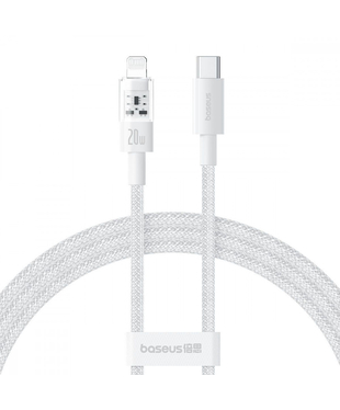 Кабель Baseus Gem Fast-Charging Data Cable Type-C to Lightning 20W 2m White