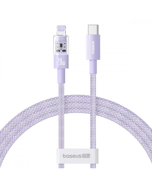 Кабель Baseus Gem Fast-Charging Data Cable Type-C to Lightning 20W 2m Purple
