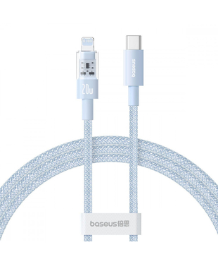 Кабель Baseus Gem Fast-Charging Data Cable Type-C to Lightning 20W 2m Blue