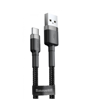Кабель Baseus Cafule Type-C Cable 2A (3m) Gray/black