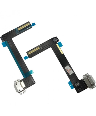 Шлейф (flex) для iPad 6/Air 2 Black с разъемом зарядки Оригинал