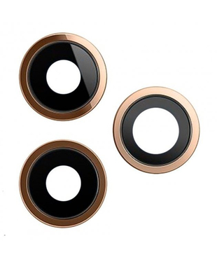 Стекло камеры с ободом и держателем iPhone 12 Pro Max gold original