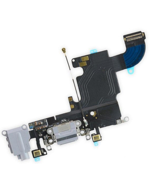 Шлейф (flex) для iPhone 6S space gray с разъемом зарядки и микрофоном Оригинал