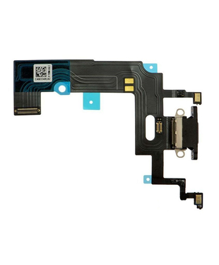 Шлейф (flex) для iPhone XR black с разъемом зарядки и микрофоном Оригинал