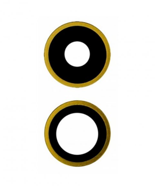 Стекло камеры c ободом iPhone 11 yellow original