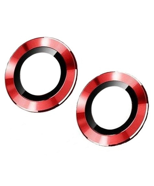 Стекло камеры с ободом и держателем iPhone 12/ 12 mini red original