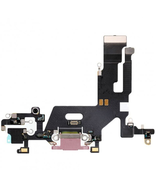 Шлейф (flex) для iPhone 11 purple с разъемом зарядки и микрофоном Оригинал
