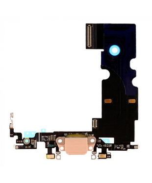 Шлейф (flex) для iPhone SE 2020 white с разъемом зарядки и микрофоном Оригинал