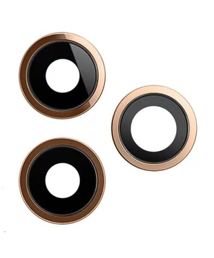 Стекло камеры с ободом и держателем iPhone 12 Pro gold original