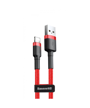 Кабель Baseus Cafule Lightning 2.4A (0.5m) Red