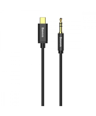 Кабель AUX Baseus Yiven Type-C to 3.5 mini jack (1.2m) Black